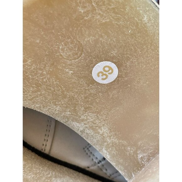 Free People Beige Leather Platform Chelsea Boots Chunky Lug Sole 8.5 Size 39 - Picture 7 of 10